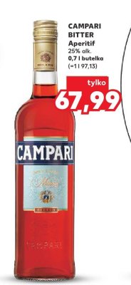 Bitter Aperitif 0,7 l promocja w Kaufland