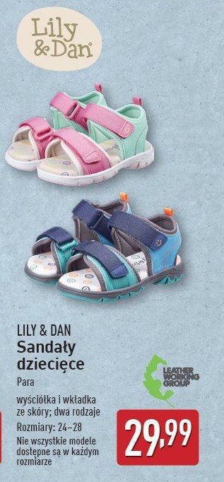 Sanda艂y dzieci臋ce 24-28 Lily & dan promocja