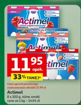 Actimel różne smaki promocja w Auchan