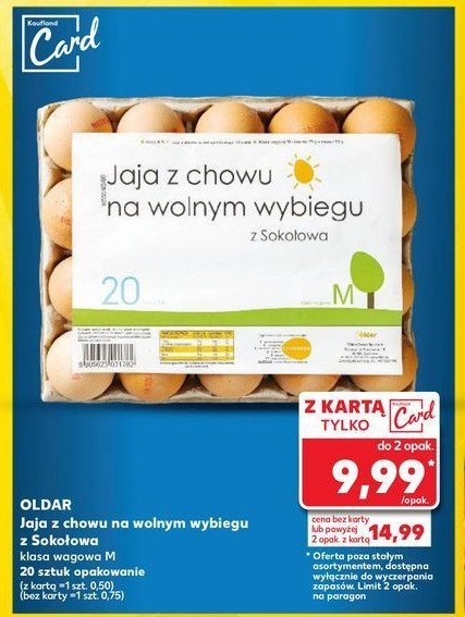 Jaja z wolnego wybiegu kl. m Jaja z sokołowa promocja