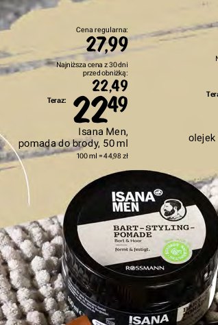 Pomada do brody Isana for men promocja