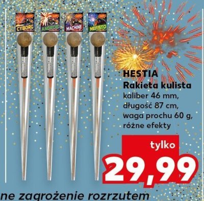 Rakieta kulista kaliber 46 mm, długość 87 cm promocja w Kaufland