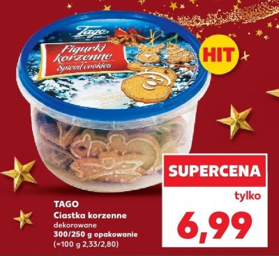 Ciastka Tago Ciastka korzenne dekorowane promocja w Kaufland