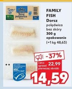 Dorsz poledwica bez skóry Family fish promocja