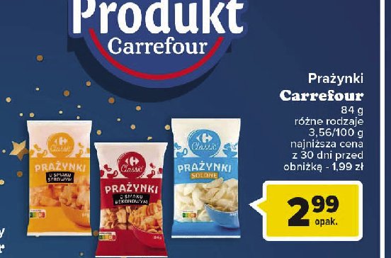Prazynki solone Carrefour classic promocja