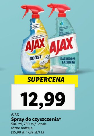 Spray soda oczyszczona & cytryna Ajax boost Ajax . promocja