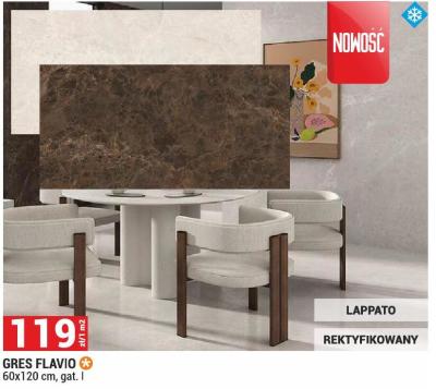 Płytka GRES FLAVIO 60x120 cm gat. I promocja w Merkury Market