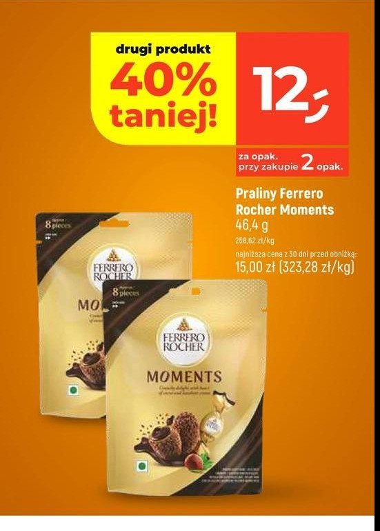 Praliny moments Ferrero rocher promocja w Dealz