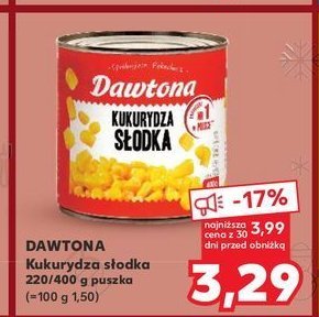 Kukurydza konserwowa Dawtona promocja