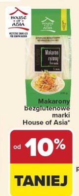 Makaron ryżowy bezglutenowy marki House of Asia promocja w Carrefour Market