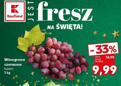 Winogrona czerwone luźem Kaufland promocja w Kaufland