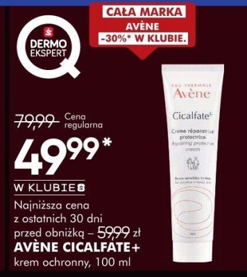 Krem Avène AVÈNE CICALFATE+ krem ochronny, 100 ml promocja w Super-Pharm
