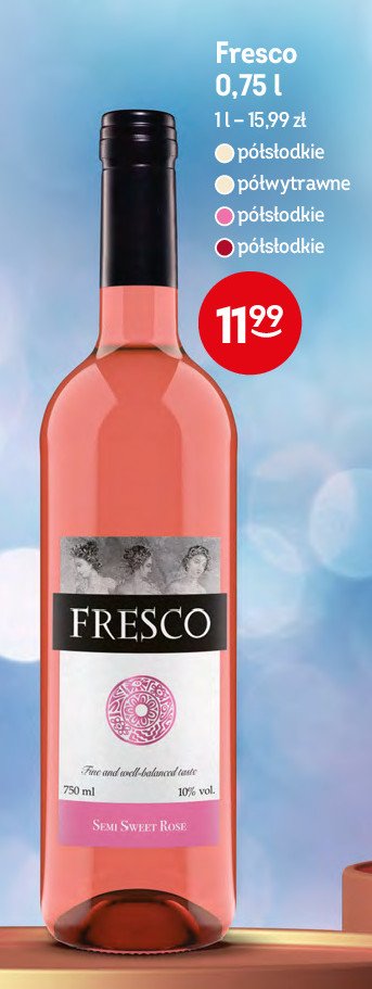 Wino Fresco semi dry promocja