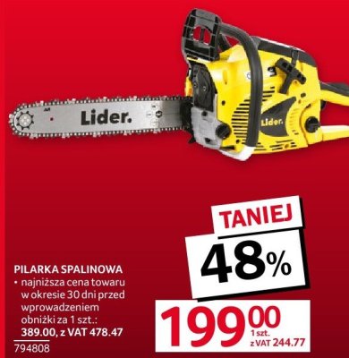 Pilarka spalinowa promocja w Selgros