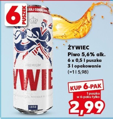 Piwo Żywiec Premium  promocja w Kaufland