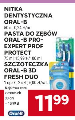 Szczoteczka do zębów Oral-b 3d fresh promocja w Stokrotka