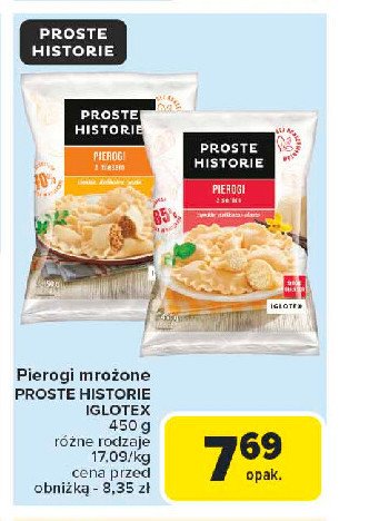 Pierogi z serem Iglotex proste historie promocja