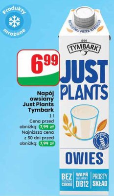 Napój owsiany Just Plants  promocja w Dino