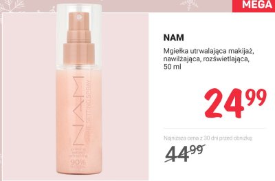 Mgiełka utrwalająca makijaż nawilżająca, rozświetlająca promocja w Rossmann