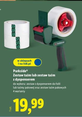 Zestaw taśm lub zestaw taśm z dyspenserem Parkside promocja w Lidl