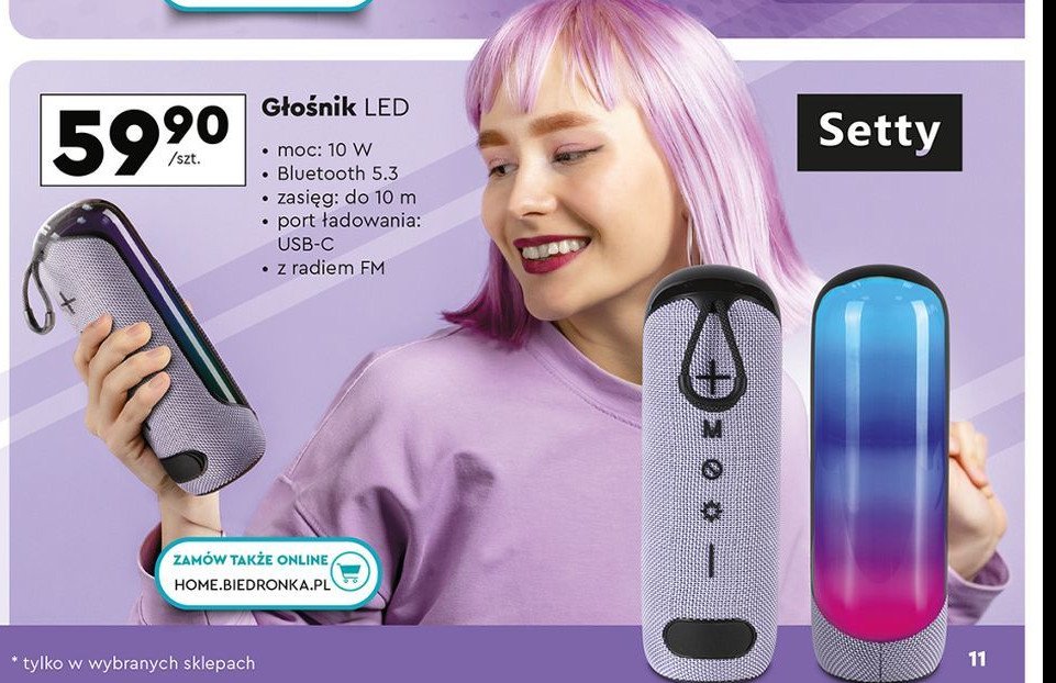 Głośnik bluetooth Setty promocja