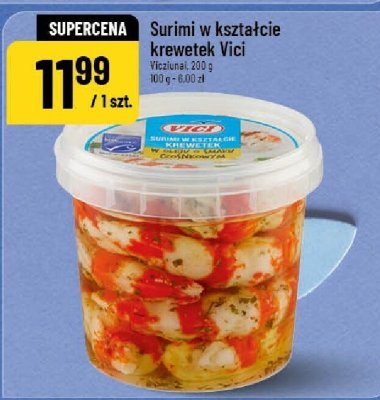 Surimi w kształcie krewetek Vici promocja w POLOmarket