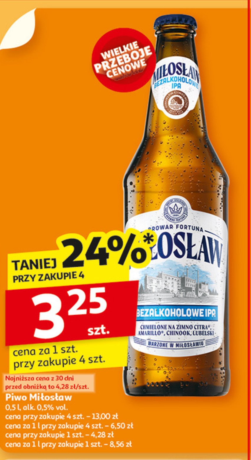 Piwo Miłosław bezalkoholowe ipa promocja