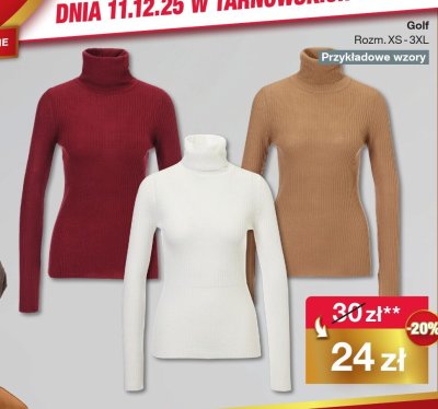 Golf Rozm. XS-3XL promocja w Woolworth