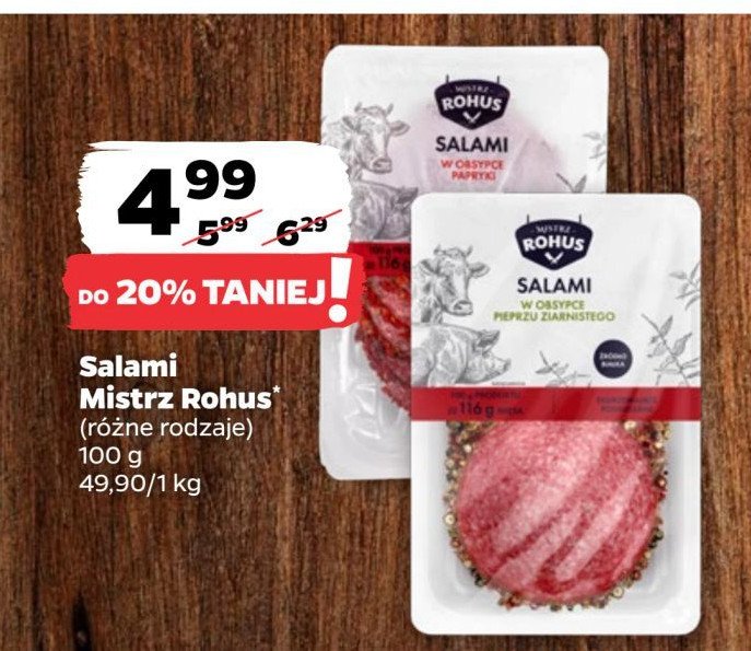 Salami w obsypce pieprzu ziarnistego Mistrz rohus promocja