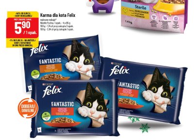Karma dla kota Felix Nestle Purina promocja w POLOmarket