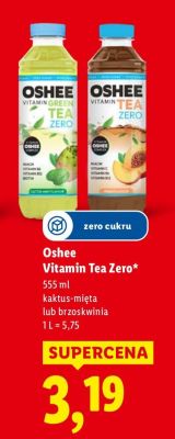 Napój Vitamin Tea Zero brzoskwinia promocja w Lidl