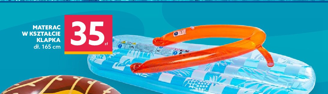 Materac do pływania japoński klapek 165 x 70 cm promocje