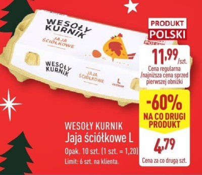Jaja ściółkowe rozm. L promocja w Aldi