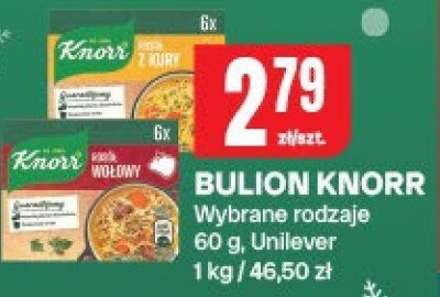 Bulion Knorr, wybrane rodzaje promocja w Chorten