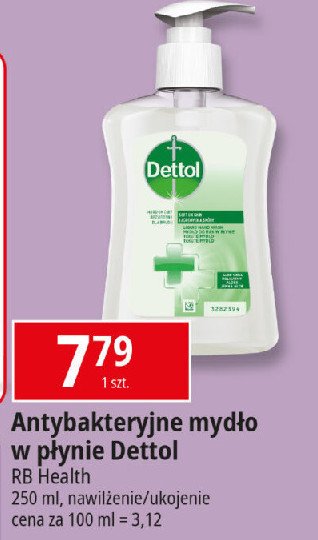 Mydło w płynie antybakteryjne ukojenie Dettol promocja w Leclerc