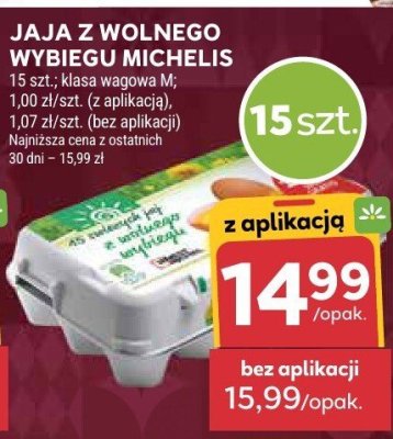 Jaja z wolnego wybiegu Michelis promocja w Stokrotka