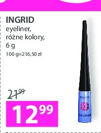 Eyeliner niebieski Ingrid cosmetics promocja