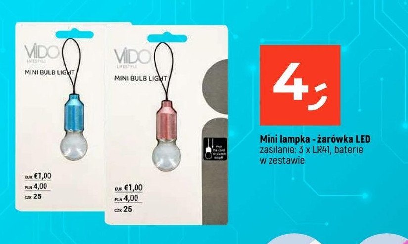 Mini lampka - żarówka led Vido promocja