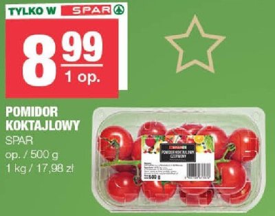 Pomidor koktajlowy SPAR promocja w SPAR
