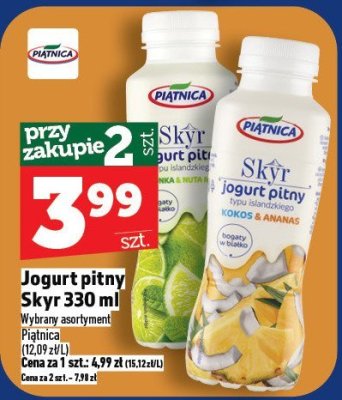 Jogurt pitny Skyr 330 ml promocja w TOPAZ