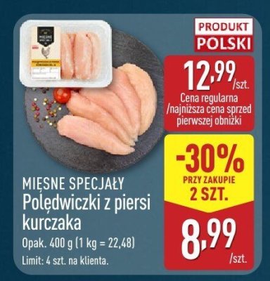 Polędwiczki z piersi kurczaka promocja w Aldi