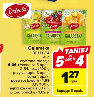 Galaretka mango-pomara艅cza-ananas Delecta promocja