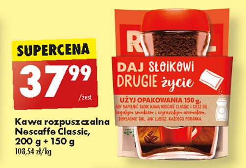 Kawa + zapas Nescafe classic promocja