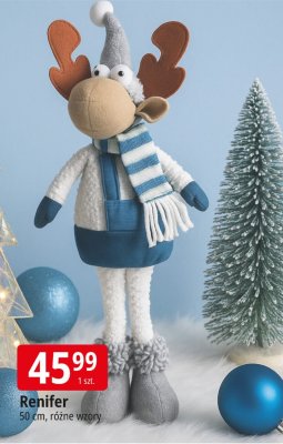 Renifer 50 cm, różne wzory promocja w Leclerc