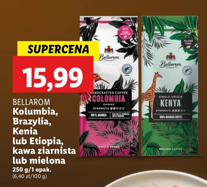 Kawa BELLAROM BARISTA BRAZIL promocja w Lidl