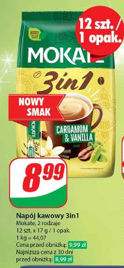 Kawa wanilia i kardamon Mokate 3in1 promocja