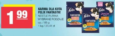 Karma dla kota Felix Fantastic Nestle Purina promocja w SPAR