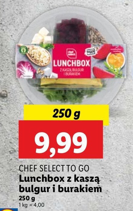 Lunchobox z kaszą i burakiem Chef select promocja