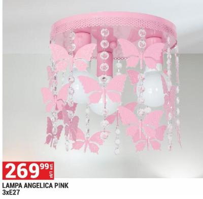 Lampa ANGELICA PINK 3xE27 promocja w Merkury Market