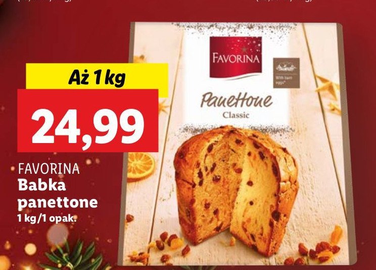 Babka panettone Favorina promocja